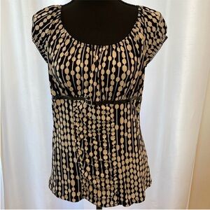 INC Stylish Black and Cream Women's top